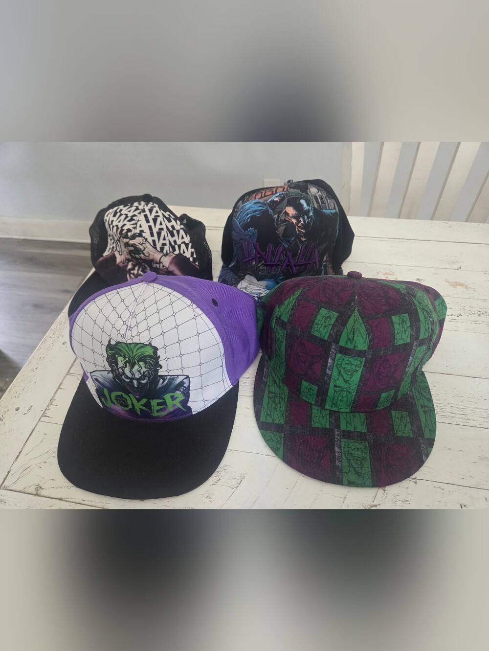 DC Comics Joker Collectors Snapback Hat Bundle